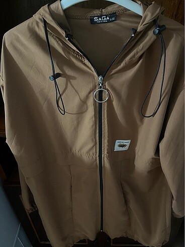 Kapişonlu trenç yağmurluk spor - Görsel 6