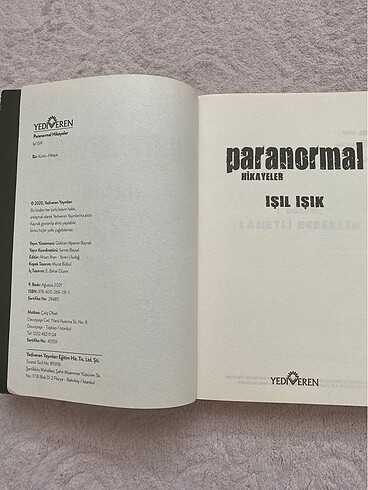  Beden IŞIL IŞIK - Paranormal Hikayeler Kitabi /Yediveren Yayıncılık