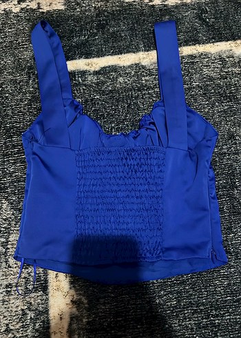 BERSHKA Saks Mavisi Büstiyer/Korse - Görsel 2