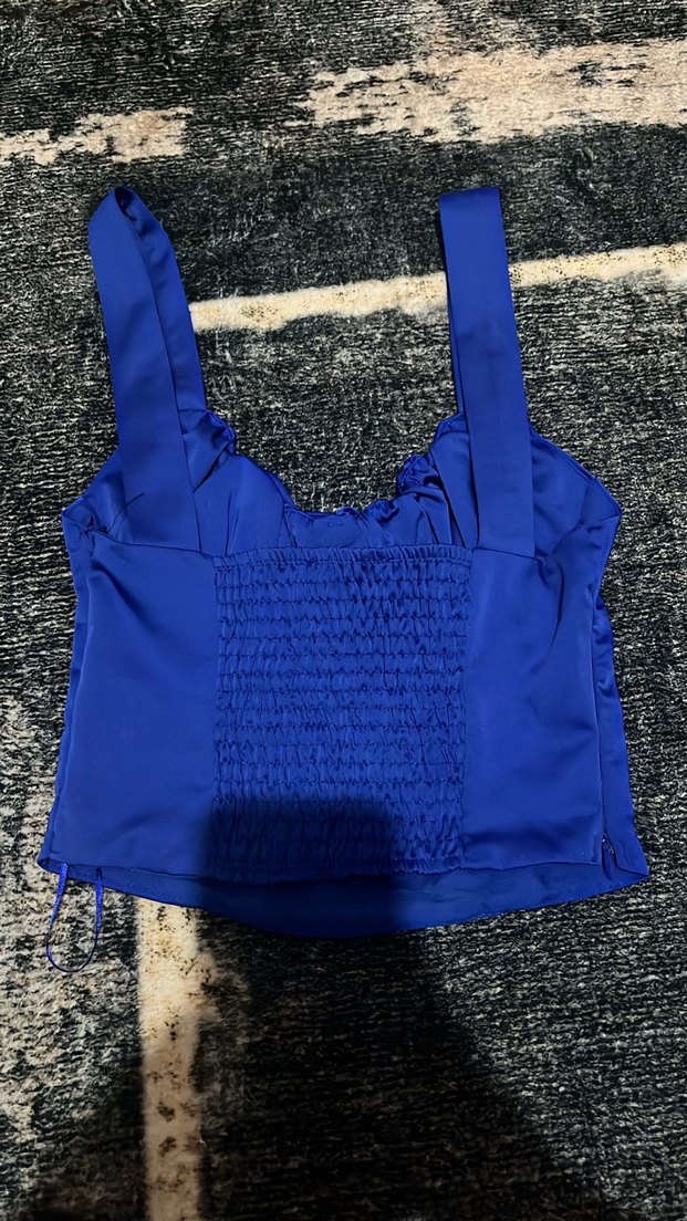 BERSHKA Saks Mavisi Büstiyer/Korse - Görsel 2