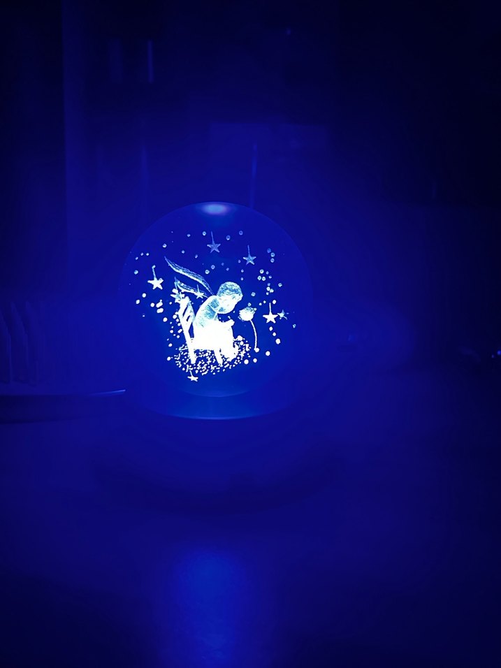 Küçük Prens Işıklı Cam Küre - Görsel 2