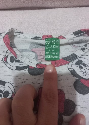 Kız Çocuk Renkli Baskılı Uzun Kollu Tişört - Görsel 3