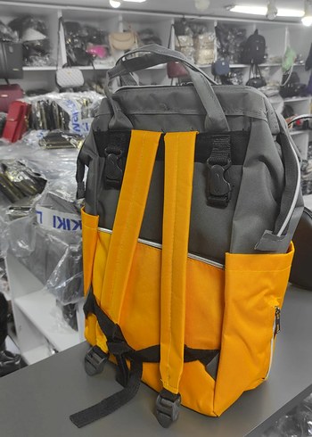 Beden Diger Gri Desenli Bebek Çantası