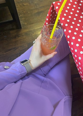 Lila üçlü 1 beden noirre design takım - Görsel 6