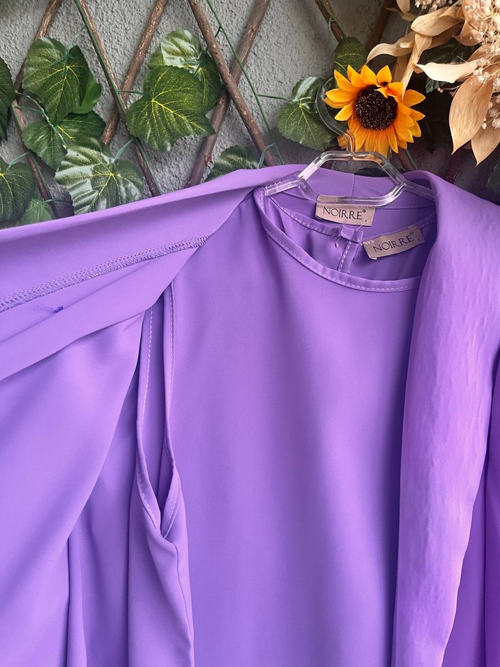 Lila üçlü 1 beden noirre design takım - Görsel 3