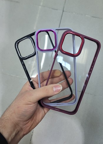 Sararmaz, Sert Plâstik Kılıf, 12 Pro Max için, Kırmızı Renginde - Görsel 11