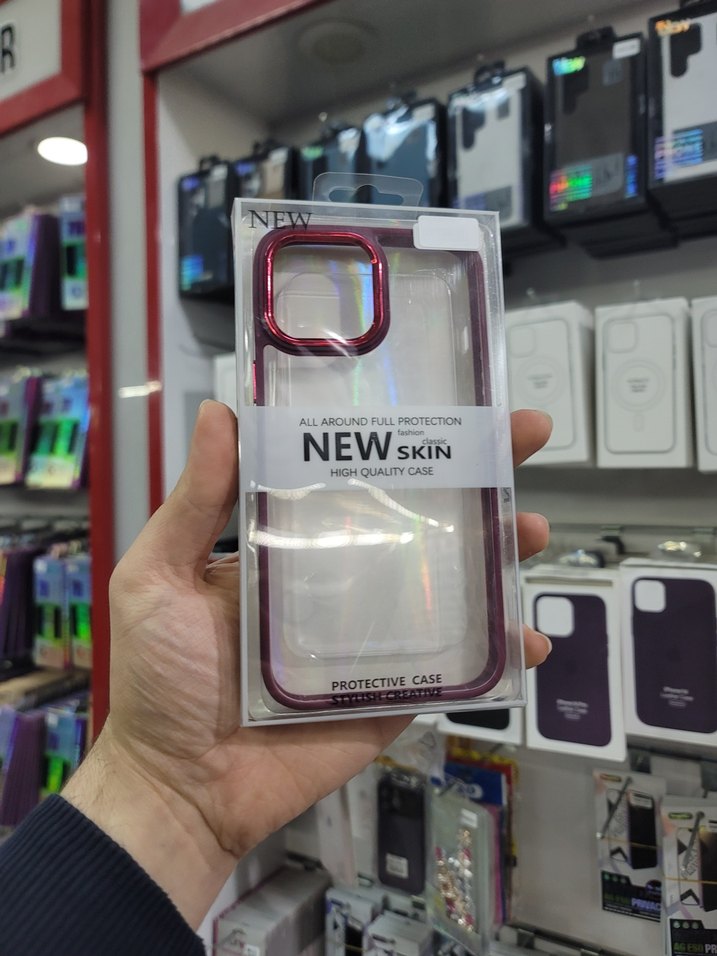 Sararmaz, Sert Plâstik Kılıf, 12 Pro Max için, Kırmızı Renginde - Görsel 4