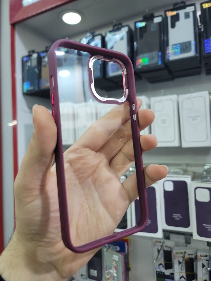 Sararmaz, Sert Plâstik Kılıf, 13 Pro Max için, Kırmızı Renginde - Görsel 2