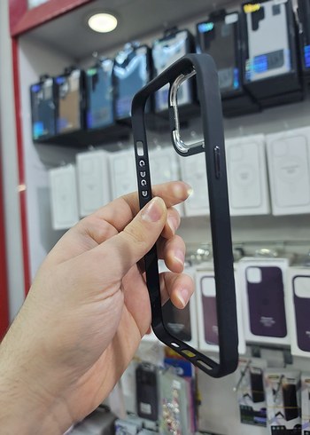 Sararmaz, Sert Plâstik Kılıf, 13 Pro Max için, Siyah Renginde - Görsel 3