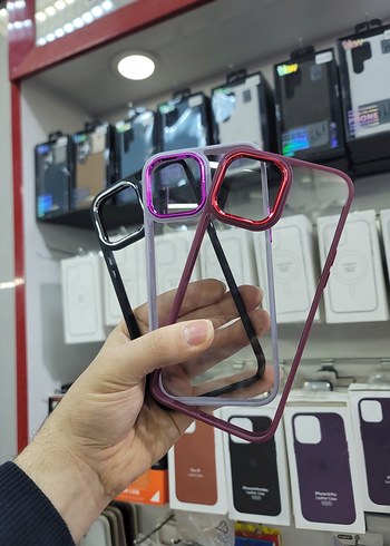 Sararmaz, Sert Plâstik Kılıf, 13 Pro Max için, Siyah Renginde - Görsel 6