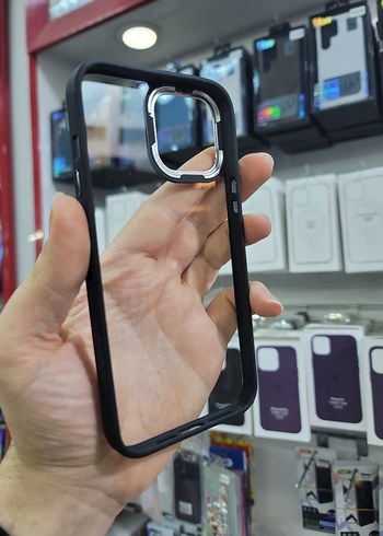 Sararmaz, Sert Plâstik Kılıf, 13 Pro Max için, Siyah Renginde - Görsel 2