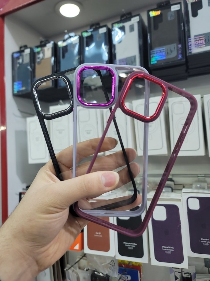 Sararmaz, Sert Plâstik Kılıf, 13 Pro Max için, Siyah Renginde - Görsel 5