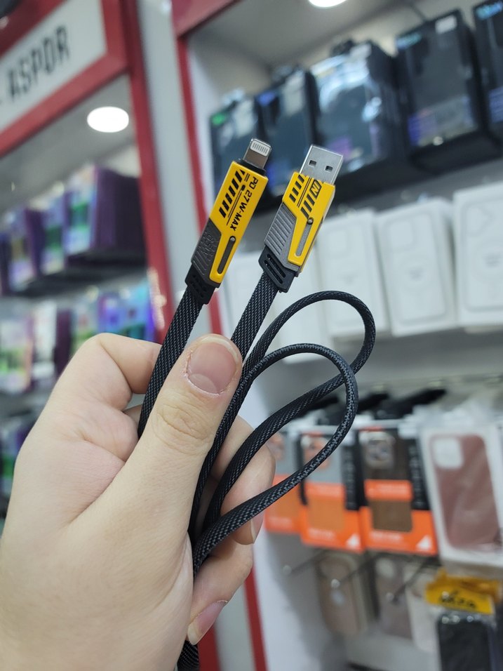 4'lü 1 Arada, Kumaş Şarj Kablosu - Görsel 3