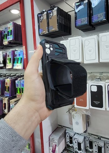 Tank kılıf, Kartlıklı, El Geçmeli Kılıf, iPhone 11, Yeşil Rengi - Görsel 8