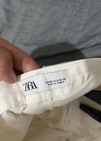 38 Beden Beyaz Midi Denim Kadın Kot Pantolon