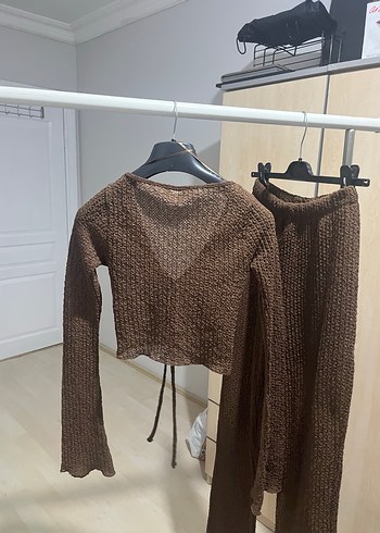 Pull and Bear PULL&BEAR KAHVERENGİ İKİLİ TAKIM
