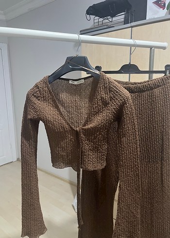 PULL&BEAR KAHVERENGİ İKİLİ TAKIM