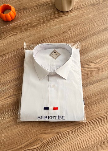 xxl Beden Albertini Beyaz Uzun Kollu Erkek Gömlek