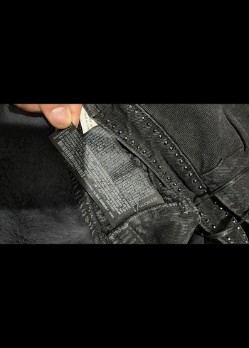 Siyah Mini Denim Atlet Büstiyer - Görsel 8