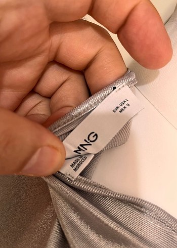 Kadın Gri Yüksek Yakalı Kolsuz Body - Görsel 5