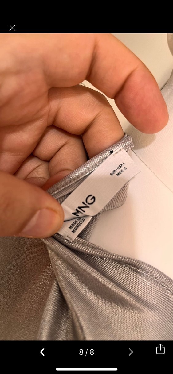 Kadın Gri Yüksek Yakalı Kolsuz Body - Görsel 5