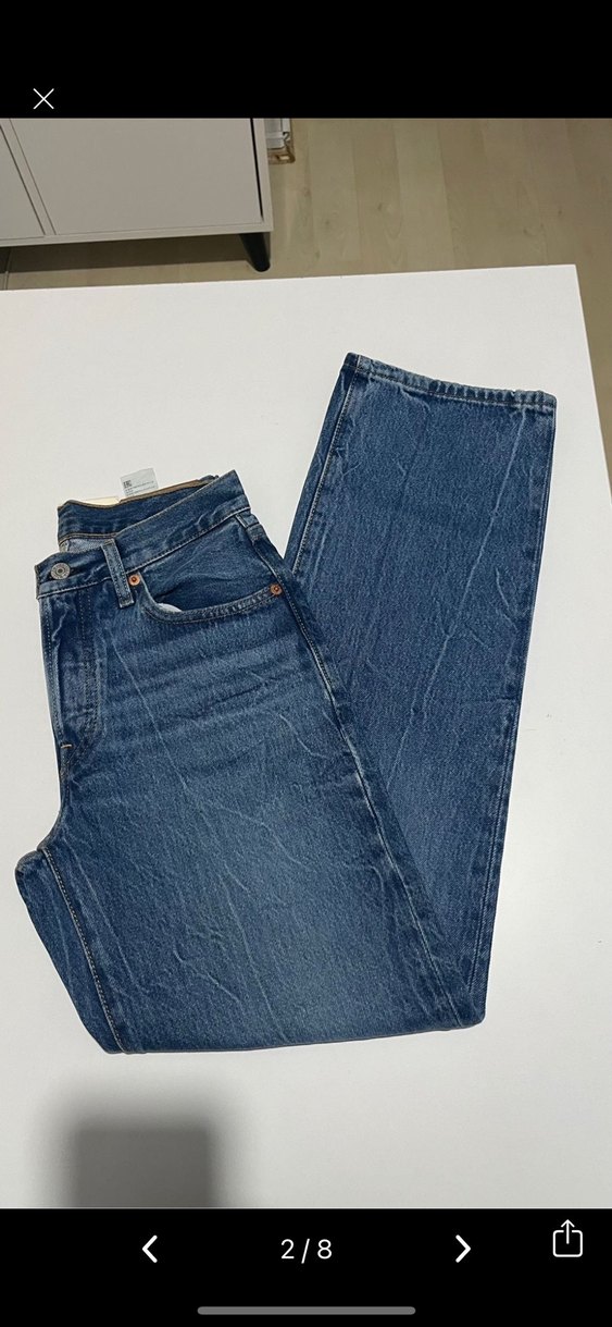 Lacivert Kadın Denim Jean Pantolon - Görsel 2