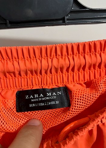 Turuncu Nakışlı Şort - Görsel 3