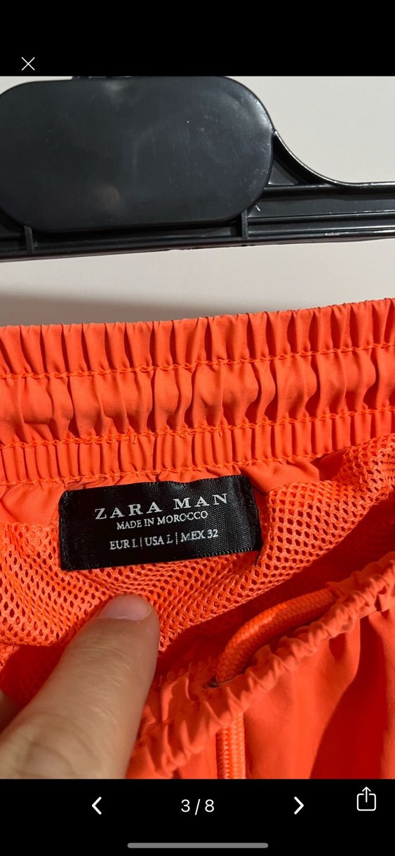 Turuncu Nakışlı Şort - Görsel 3