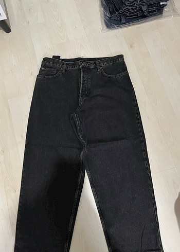 Erkek Siyah Regular Fit Midi Denim Pantolon - Görsel 11