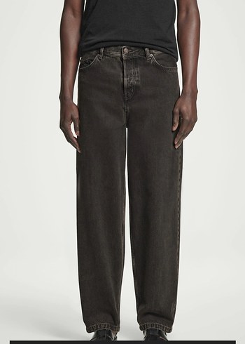 Erkek Siyah Regular Fit Midi Denim Pantolon - Görsel 8