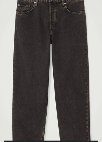 Erkek Siyah Regular Fit Midi Denim Pantolon - Görsel 4