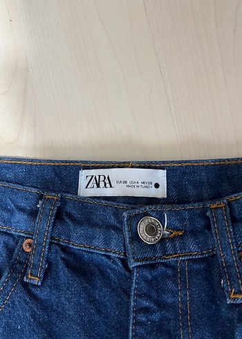 Kadın Lacivert Midi Boy Regular Fit Denim Pantolon - Görsel 3