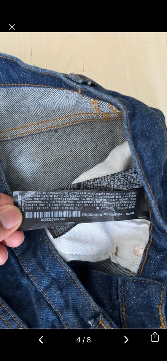 Kadın Lacivert Midi Boy Regular Fit Denim Pantolon - Görsel 4