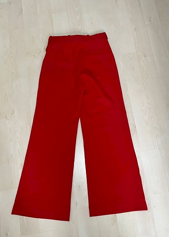 Kırmızı Kadın Regular Fit Kumaş Pantolon - Görsel 2