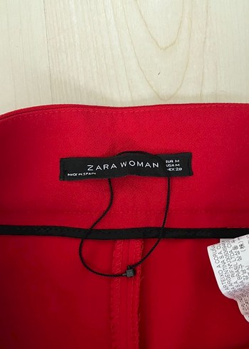 Kırmızı Kadın Regular Fit Kumaş Pantolon - Görsel 8