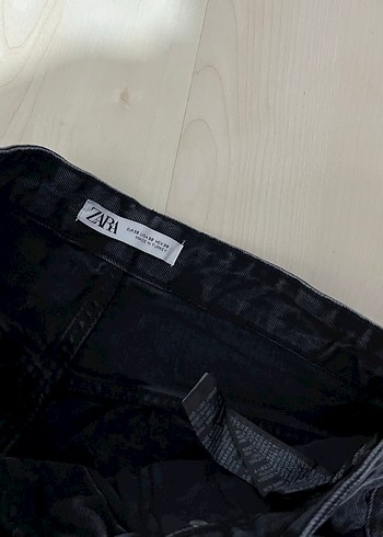 Siyah Batik Desenli Bol Kesim Erkek Denim Pantolon - Görsel 19