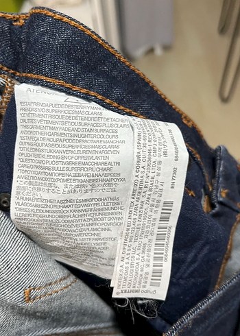 Lacivert Kadın Denim İspanyol Paça Jean - Görsel 8