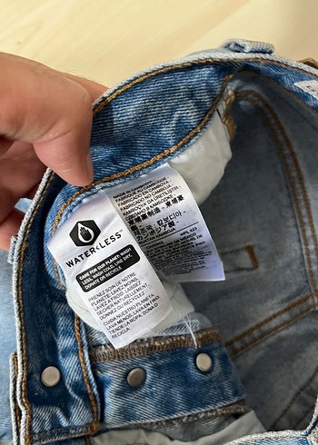 Kadın Mavi Bol Kesim Denim Pantolon - Görsel 5