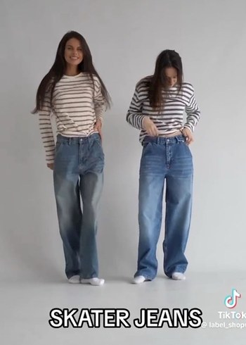 Kemerli Koyu Mavi Kadın Denim Pantolon - Görsel 3