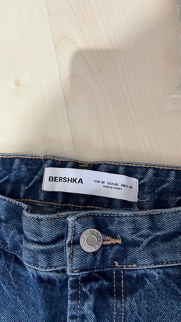Kemerli Koyu Mavi Kadın Denim Pantolon - Görsel 5