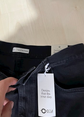 Gri Midi Denim Etek - Görsel 11