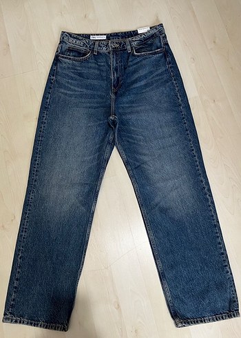 Kadın Lacivert Midi Kot Pantolon - Görsel 7