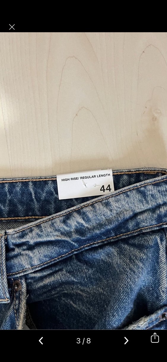 Kadın Lacivert Midi Kot Pantolon - Görsel 3