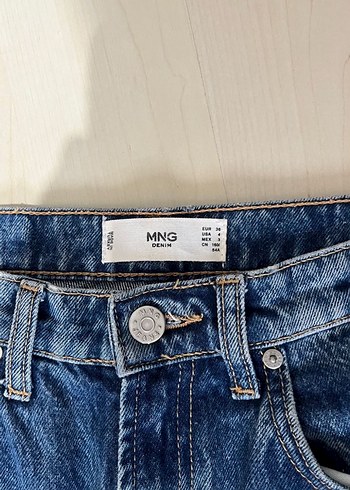 Kadın Mavi Denim Regular Fit Jean - Görsel 3