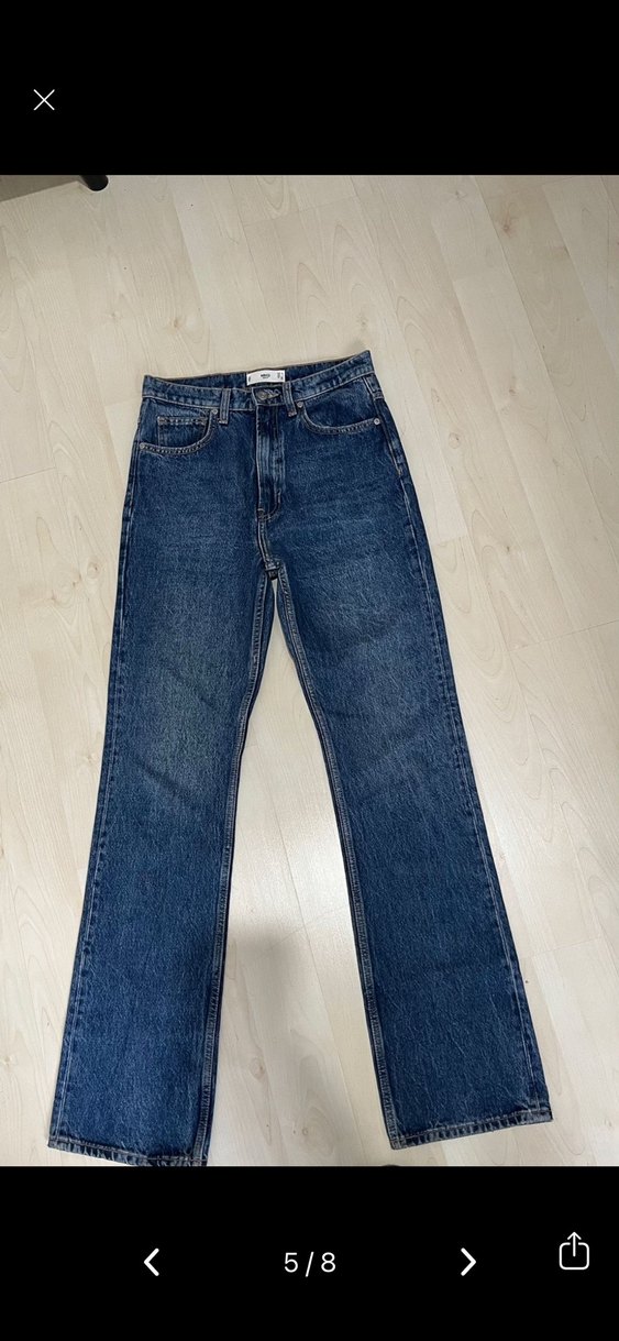 Kadın Mavi Denim Regular Fit Jean - Görsel 5