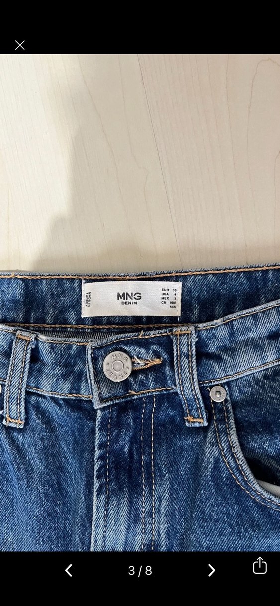 Kadın Mavi Denim Regular Fit Jean - Görsel 3