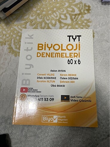 BİYOTİK YAYINLARI TYT BİYOLOJİ DENEMELRİ