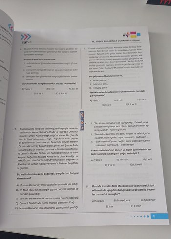 Beden Renk TYT Sosyal Bilimler Soru Bankası Apotemi