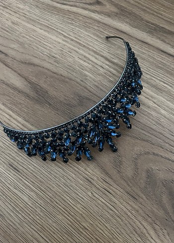 Diğer Mavi Cam Boncuklu Gotik Saç Aksesuarı