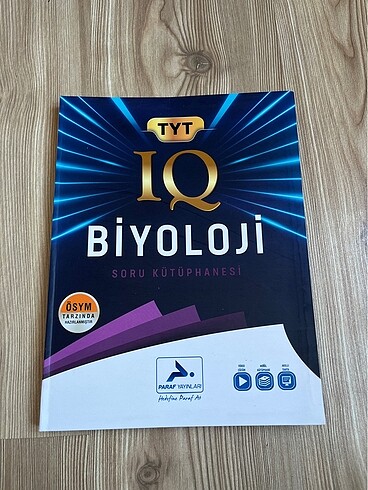 TYT Biyoloji soru bankası Paraf yayınları